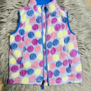 L.L. bean fleece girls vest